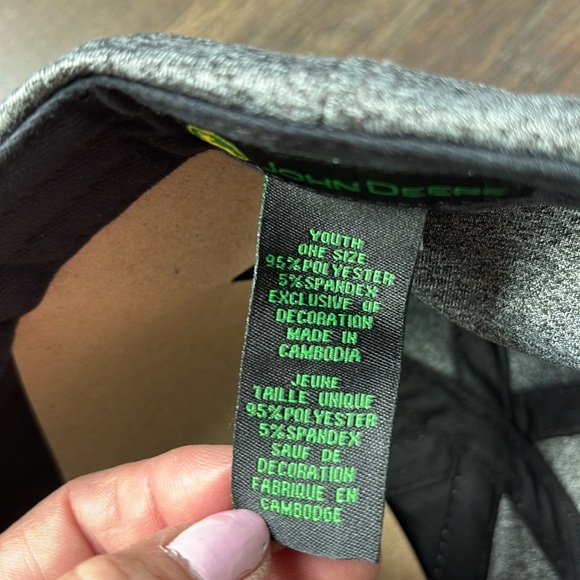 John Deere Velcro back,embroidered logo,6 vent panel,baseball/trucker hat - Picture 8 of 8